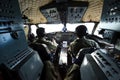 Surat Thani, Thailand - January 12, 2011 : Royal Thai Air Force Hawker Siddeley HS748 cockpit