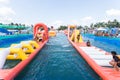 SURAT THANI, THAILAND - JANUARY 2 : The unidentified people in The Pirate water park