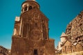 Surb Astvatsatsin and Surb Karapet Churches, Noravank. Armenian culture. Architecture concept. Pilgrimage place. Religion backgrou