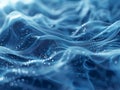 Virtual Ocean Abstract Background - Tranquil Waterscape with Rippling Waves