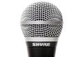 Sure SM58 Vocal microphone close up isolated