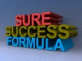 Sure success formula Royalty Free Stock Photo