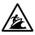 Surf Area Symbol Sign,Vector Illustration, Isolate On White Background Label. EPS10