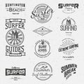 Surf badges logos and labels for any use