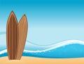 Surf beach background