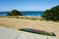 Surf Board on Cottesloe Beach - Perth - Australia Royalty Free Stock Photo