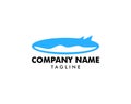Surf board logo design vector template Royalty Free Stock Photo