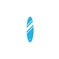 Surf board logo vector icon template