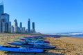 Surf boards in Gold coast Royalty Free Stock Photo