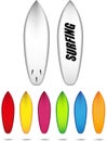 Surf boards. Vector Illustration Royalty Free Stock Photo