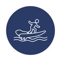 surf boat, surf, wake surf boat icon