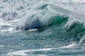 Surf Breaking along the North Cornish Coast, Fistral Beach, Newquay, Cornwall