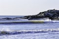 Surf in Buzzards Bay Royalty Free Stock Photo