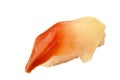 Surf clam or hokkigai Sushi Japanese food on white background