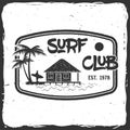 Surf club concept. Royalty Free Stock Photo