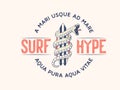 Surf Hype with no fear vector illustration