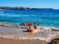 Surf Life Saving Boats, Manly Beach, Sydney, Australia Royalty Free Stock Photo