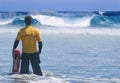 Surf lifeguard on duty