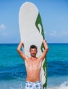 Surf man Royalty Free Stock Photo
