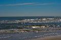 Surf at Matagorda Beach Royalty Free Stock Photo