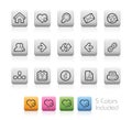 Surf the Net Icons -- Outline Buttons Royalty Free Stock Photo