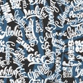 Surf pattern hand drawn lettering, shirt print design.