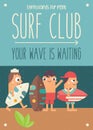 Surf Poster Royalty Free Stock Photo