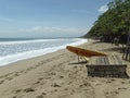 The surf rescue station on the beach. Royalty Free Stock Photo