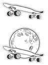 Surf skate to the moon