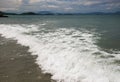 Surf on the South China Sea. Storm. Royalty Free Stock Photo