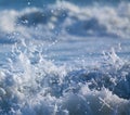 Surf with Splashing Water Drops Royalty Free Stock Photo