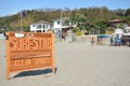 Surf star wood sign in La Union, Philippines