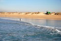 Surf time on the beach Royalty Free Stock Photo