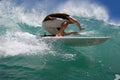 Surf tube ride Royalty Free Stock Photo