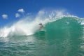 Surf tube ride Royalty Free Stock Photo