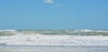 Surf is up on the Gulf of Mexico in Indian Rocks Beach, Florida.