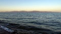 Surf waves on a sandy beach, El Sargento, BCS, Mexico Royalty Free Stock Photo