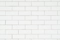 Surface of abstract white brick wall  for background Royalty Free Stock Photo