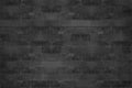 Surface of Black wall. Abstract pattern of brick wall Royalty Free Stock Photo