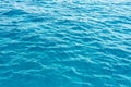 Surface blue sea water. Texture of water with small waves. Royalty Free Stock Photo