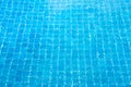 Surface of blue swimming pool,background of water in swimming po