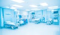 Surface blur View monitor LCD and bed Of Empty Emergency Room Royalty Free Stock Photo