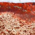 Surface of brecciated jasper mineral gem stone Royalty Free Stock Photo