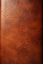 surface brown genuine leather texture, vertical grunge background Royalty Free Stock Photo