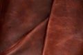 Surface and crease of leather. Royalty Free Stock Photo