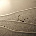 The surface features intricate, web-like patterns and deep fissures Royalty Free Stock Photo