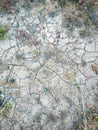 Surface of a grungy dry cracking parched earth Royalty Free Stock Photo