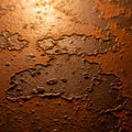 The surface has a reddish-brown hue, indicative of oxidization Royalty Free Stock Photo