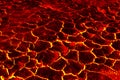 The surface of the lava, The red crack stage for background Royalty Free Stock Photo