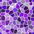 Surface marble mosaic pattern seamless background with white grout - purple, violet, orchid, pale rose, mauve color - agate, Royalty Free Stock Photo